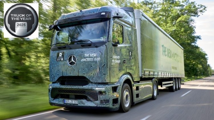 Mercedes-Benz eActros 600 e Камион на годината 2025!