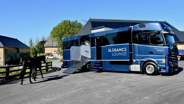 Mercedes-Benz Actros е и луксозен камион за превоз на благородни коне