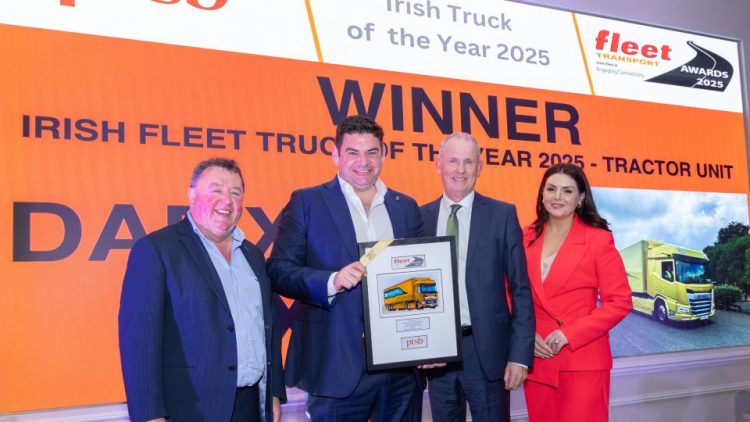 Двойна победа за DAF на престижните награди Irish Fleet Transport Awards