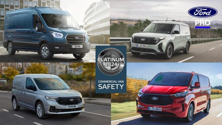Пълната гама Ford Pro Transit вече предлага Платинена безопасност