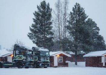 eActros 600 завърши европейското си турне на сняг и лед