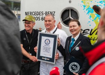 eActros 600 влезе в Световните рекорди на Гинес с изминати 124,7 км на заден ход