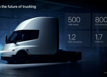 Tesla показа обновена версия на електрическия си камион Semi
