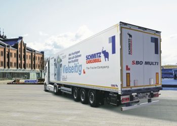 S.BO MULTI на Schmitz Cargobull е полуремарке за сухи товари и променящи се транспортни задачи